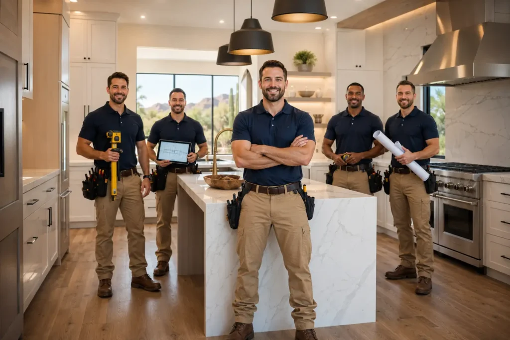 Professional kitchen remodeling team in Scottsdale, AZ delivering custom kitchen renovation and cabinet installation services