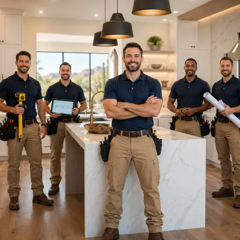 Professional kitchen remodeling team in Scottsdale, AZ delivering custom kitchen renovation and cabinet installation services